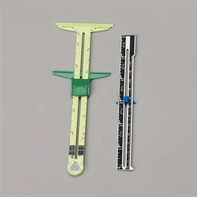 Sewing Sliding Gauge – Tailoring & Crafting Measuring Tool Sewing Measuring Gauge Axl