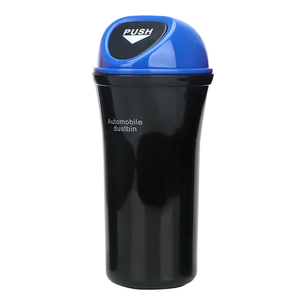Car Trash Can Press-Top Bin – Door, Seat & Visor Mount Car Trash Bin Axl Blue