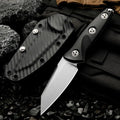 M390 Fixed Blade Knife – Carbon Fiber Sheath & G10 Handle Fixed Blade Knife Axl WHITE China Mainland