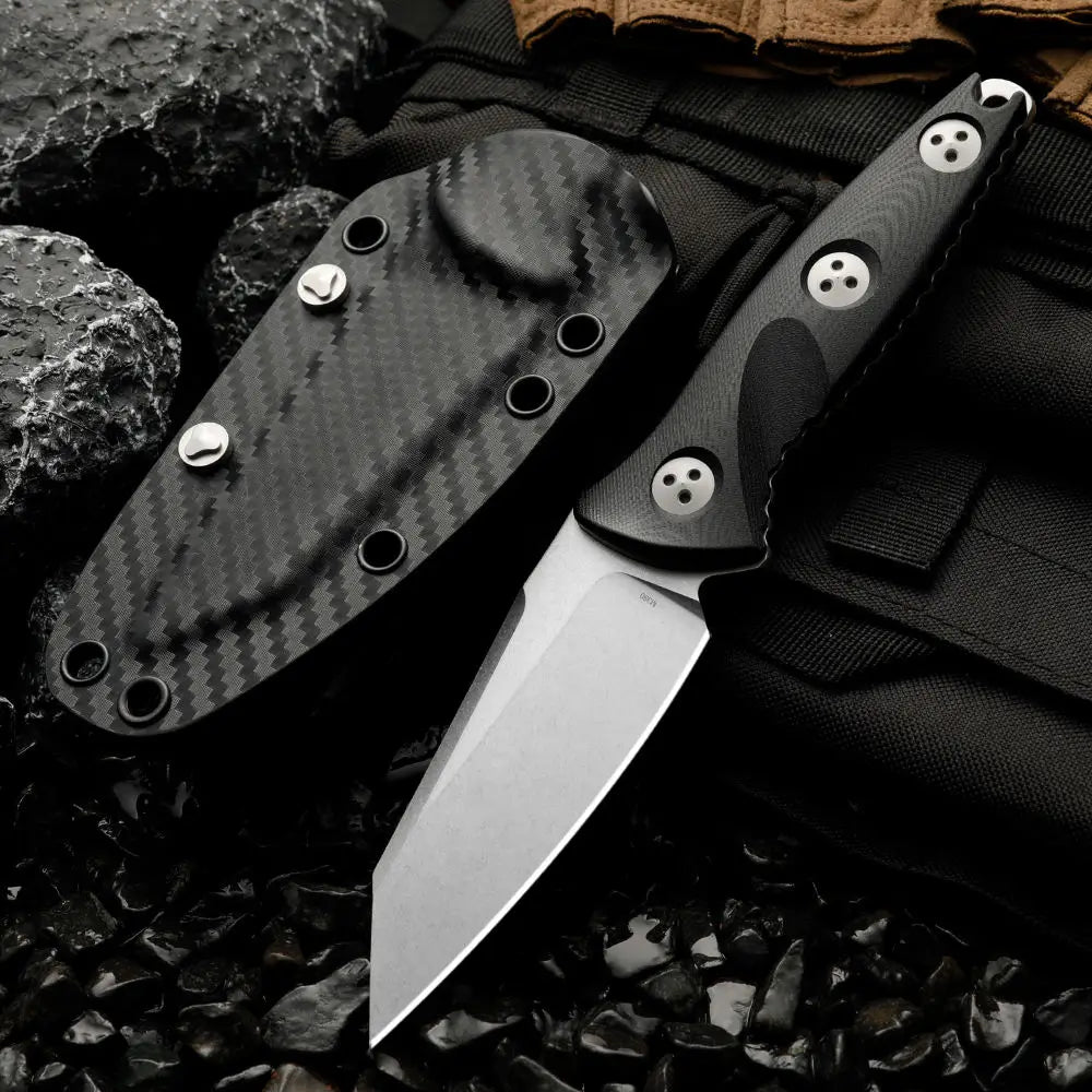 M390 Fixed Blade Knife – Carbon Fiber Sheath & G10 Handle Fixed Blade Knife Axl WHITE China Mainland