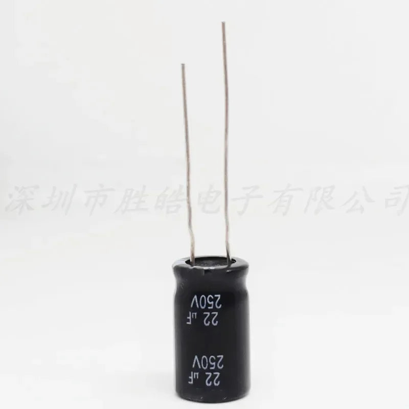 NioCen 250V 22uF Aluminum Electrolytic Capacitor 10x20mm Electrolytic Capacitor Axl