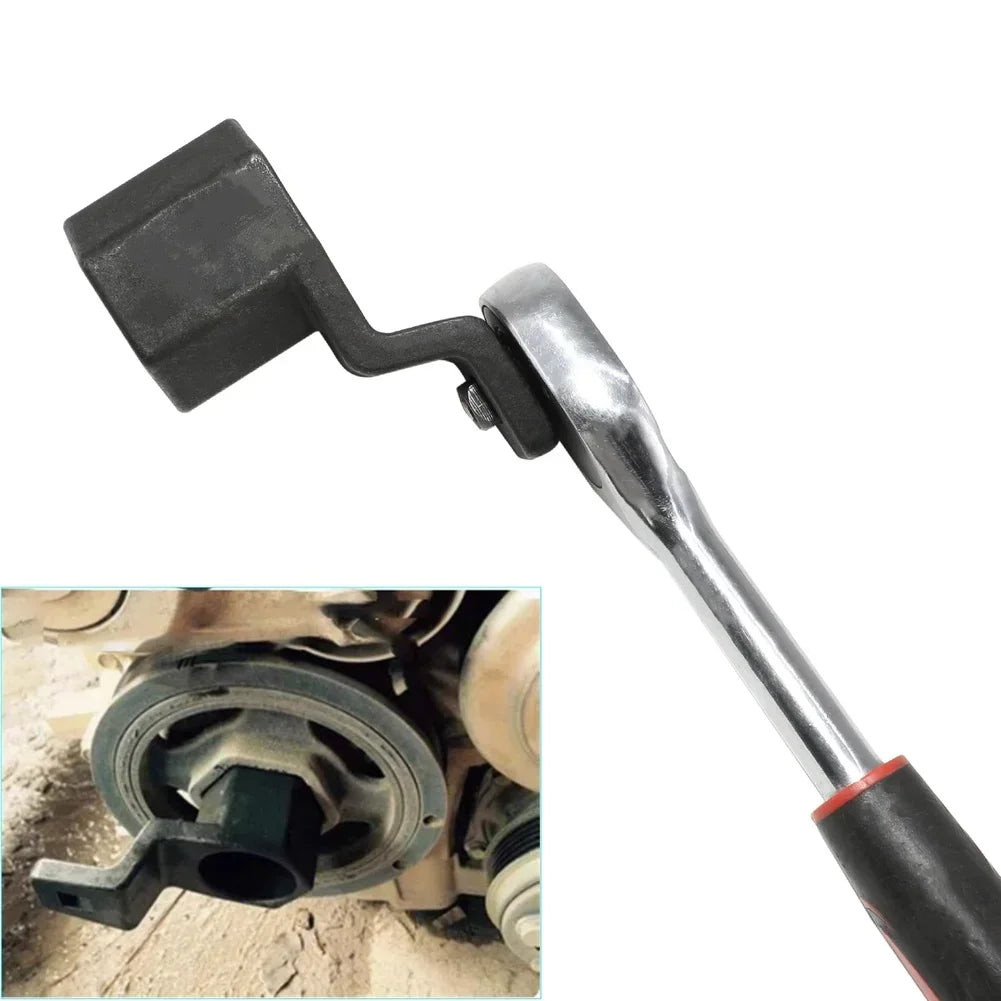 Crank Pulley Removal Tool – 1/2" Drive Crankshaft Wrench Crankshaft Pulley Tool Axl