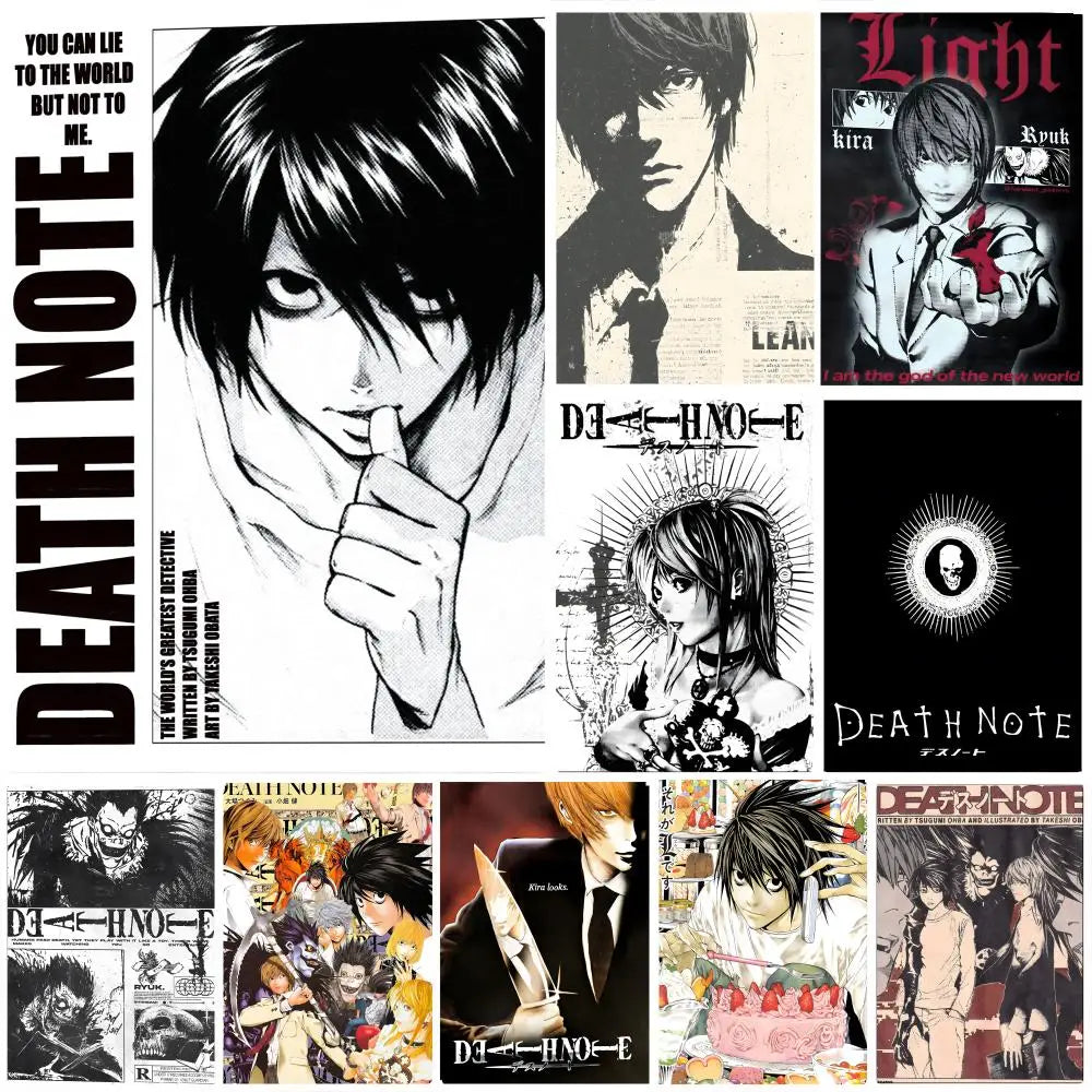 Death Note Anime Poster – HD Waterproof Wall Art Decor Anime Wall Poster Axl
