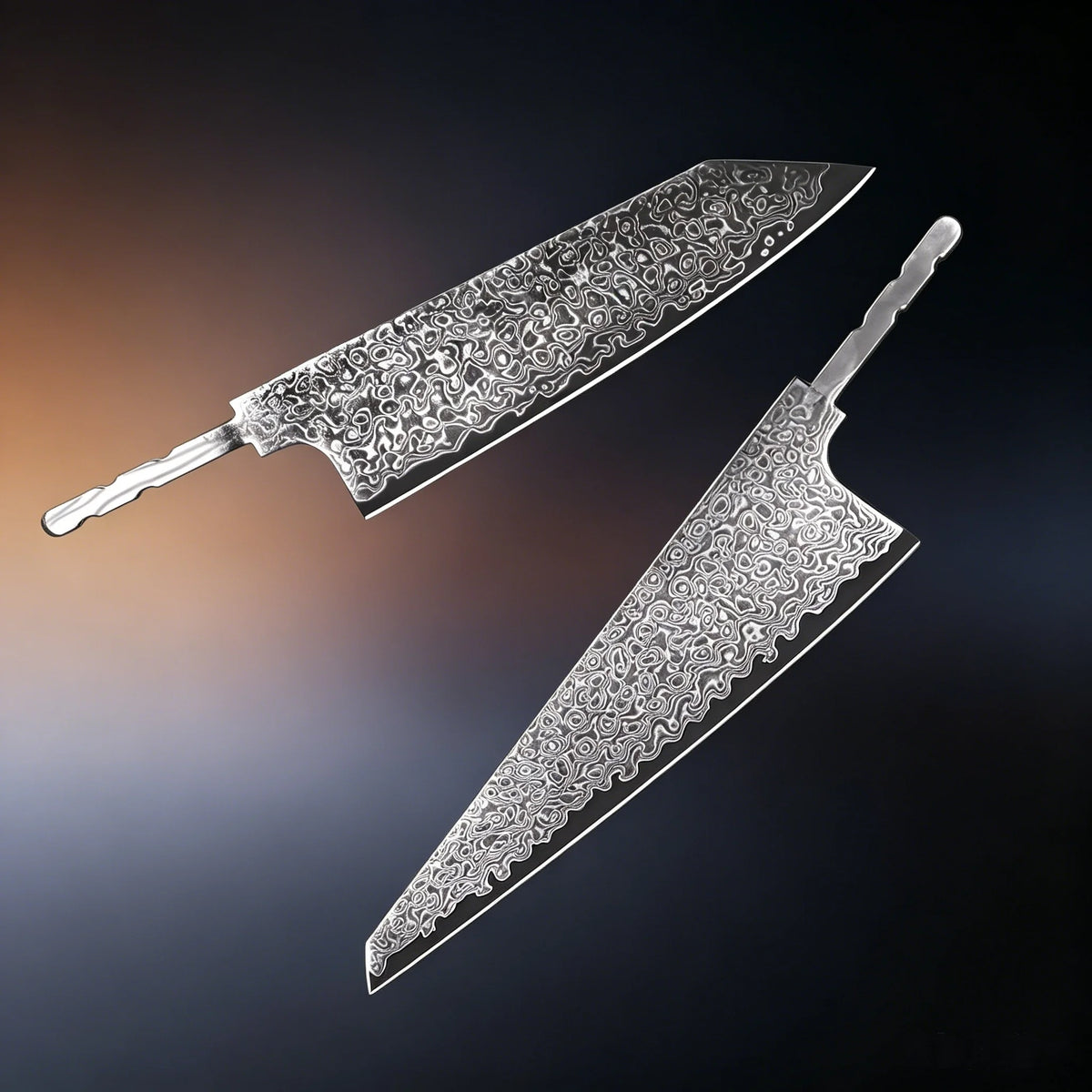 Damascus Steel Blade Blank – Forged Cleaver for Knife Makers Damascus Blade Blank Axl