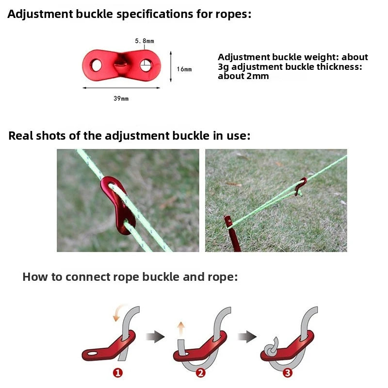 Reflective Tent Guy Lines 4mm – 4×4M Camping Tarp Ropes Set Tent Guy Lines Axl