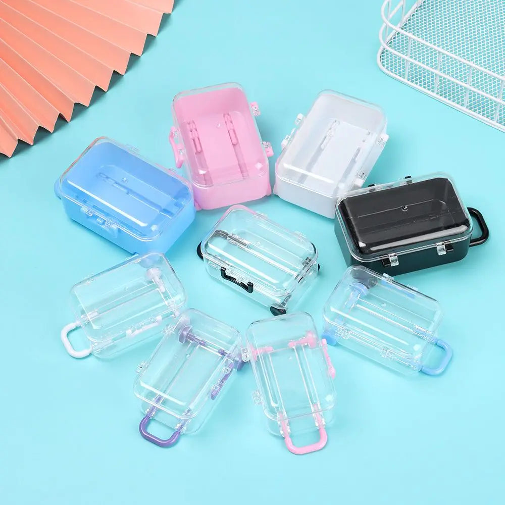 Miniature Doll Suitcase – 1/12 Scale Dollhouse Trunk Accessory Doll Accessory Axl