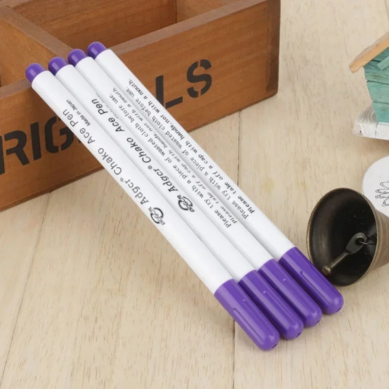 Water Soluble Fabric Marking Pen – Erasable Stitch Marker 4 Pc Fabric Marking Pen Axl 4pcs purple