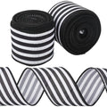 Red & White Striped Wired Ribbon 2" Wide – 10.94 Yards Total Decorative Craft Ribbon Axl AECH04-17742