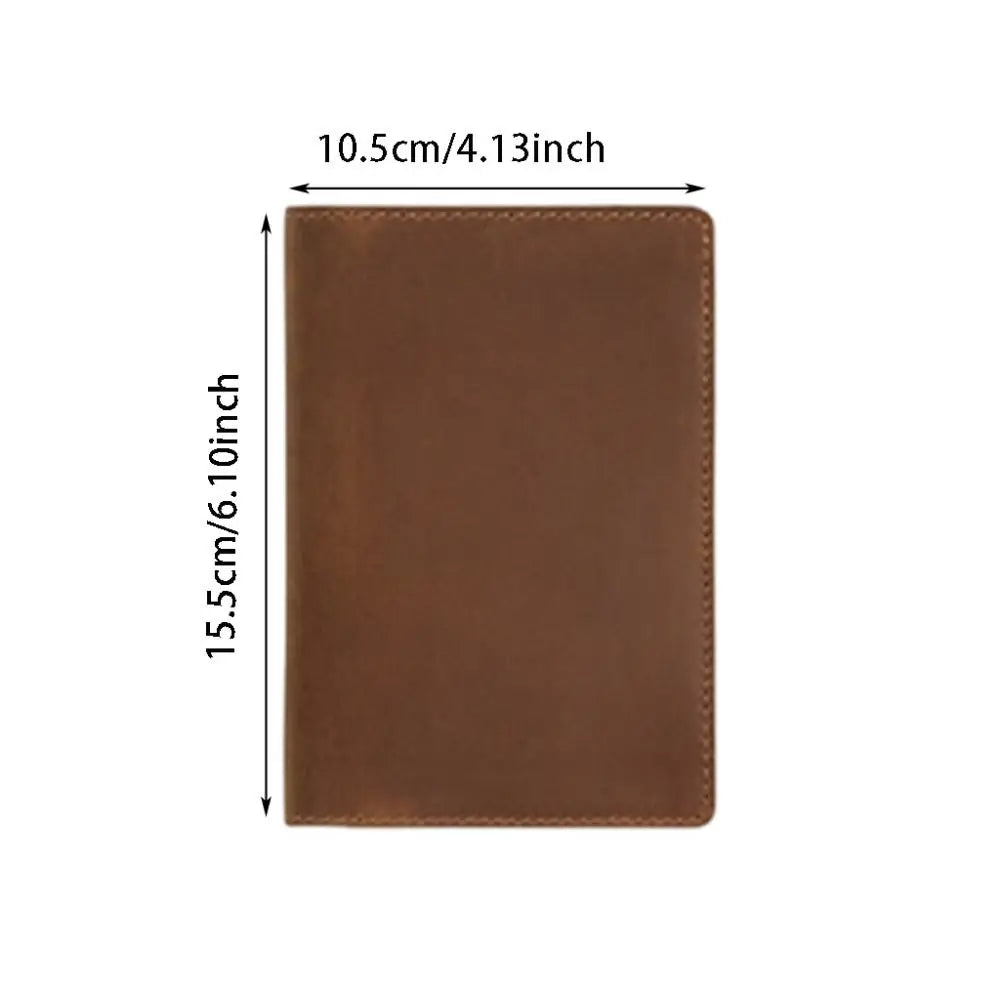 Crazy Horse Leather Journal Cover – Pen Slot & Card Holder Leather Journal Cover Axl