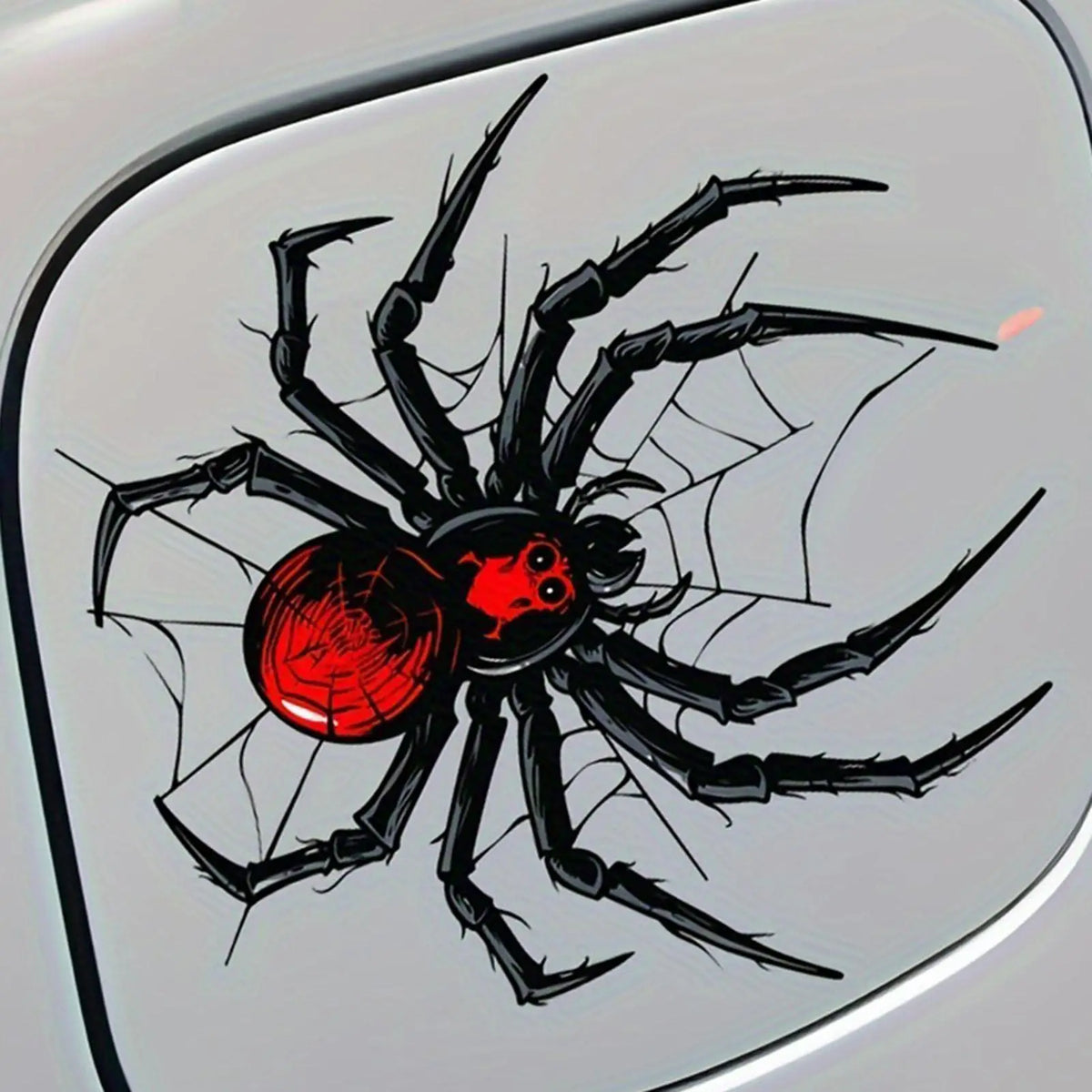 Spider Web Car Decal Sticker – Waterproof 3D PVC Auto Decal Car Decal Sticker Axl