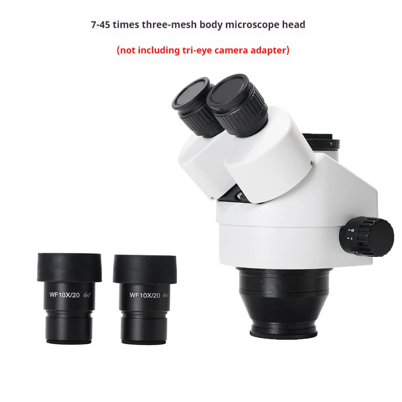 7–45X Trinocular Stereo Microscope Head | Zoom Lens Trinocular Microscope Head Axl 2