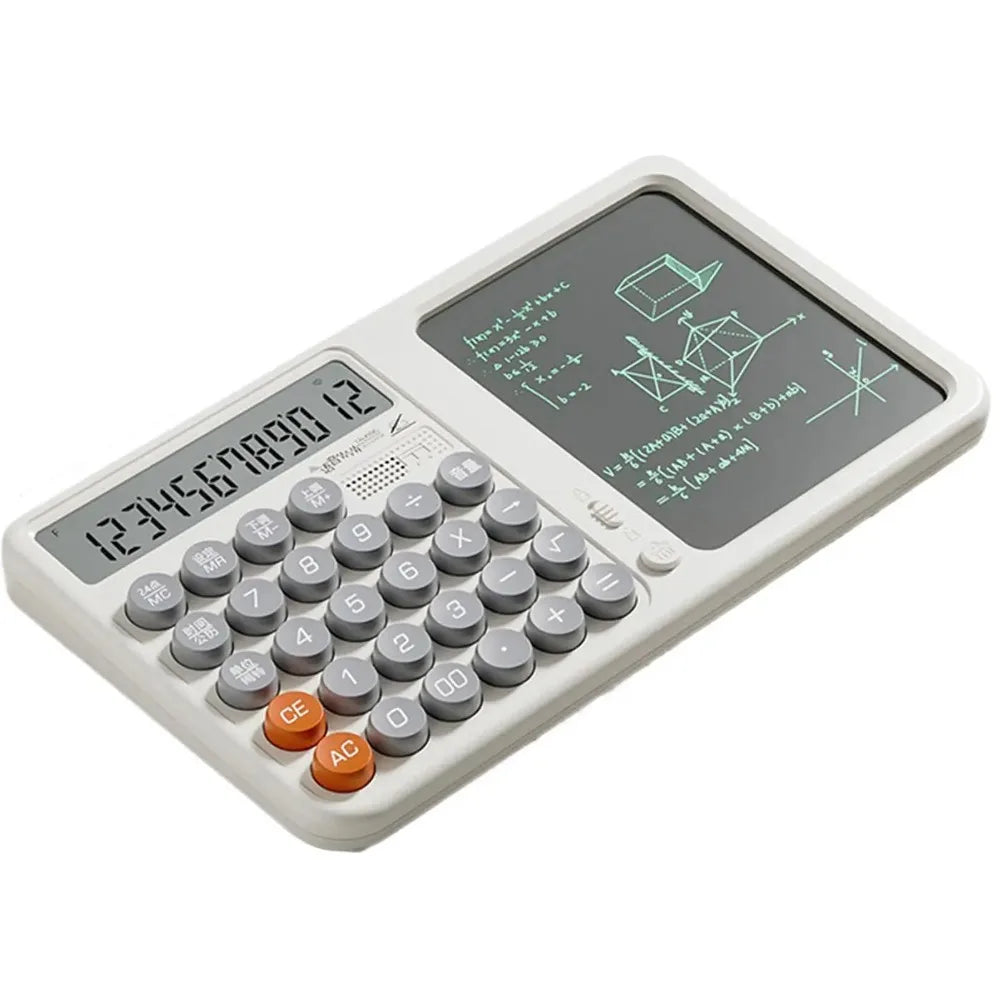 Large Display Calculator with Notepad, Voice & Erasable Writing Pad Desktop Calculator Axl style 1
