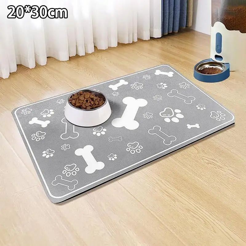 Diatomaceous Earth Pet Placemat – Non-Slip Quick-Dry Food Mat Pet Feeding Mat Axl C1
