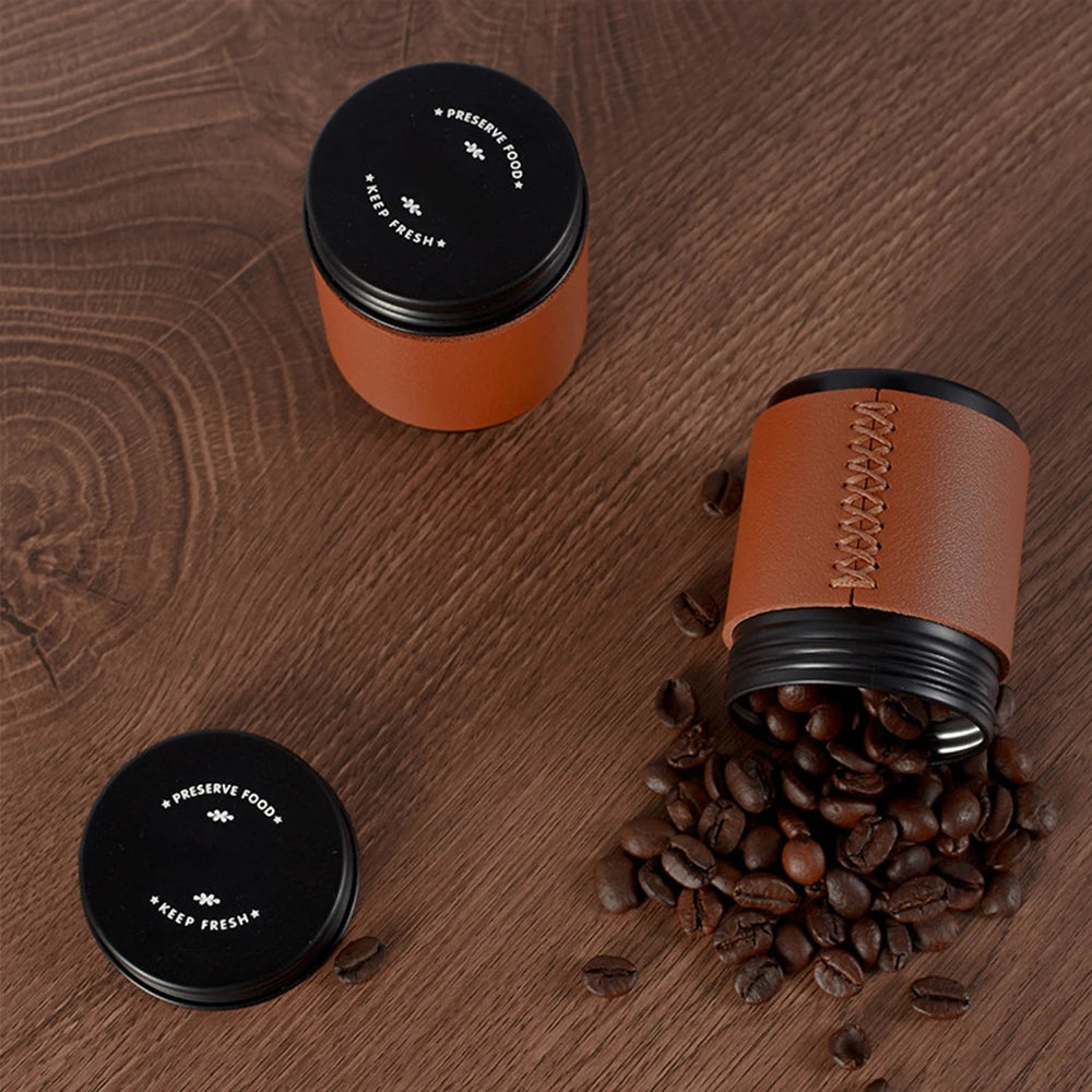 Airtight Coffee Bean Storage Canister | Aluminium Tin Can Coffee Storage Canister Axl