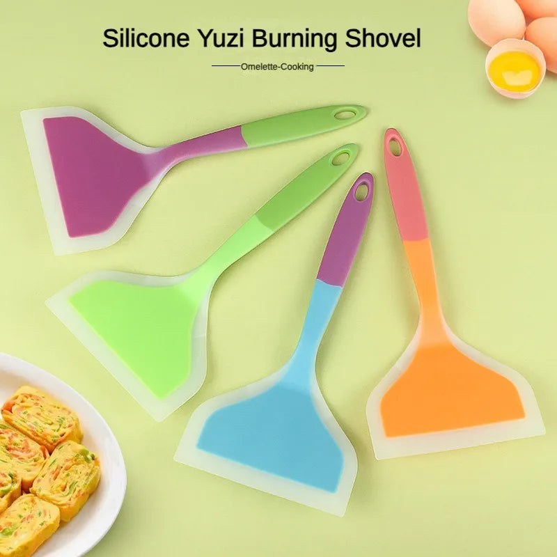 Tamagoyaki Silicone Spatula – Non-Stick Egg Pan Turner Silicone Spatula Axl