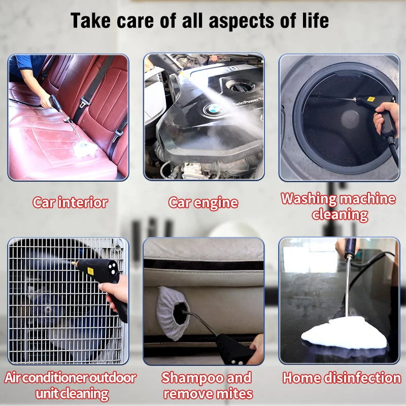 BALASHOV 2500W Handheld Steam Cleaner – Kitchen, Car & Home Handheld Steam Cleaner Axl