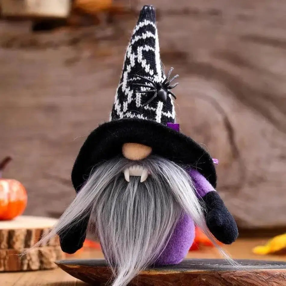 Halloween Gnome Dwarf Doll – Spooky Desktop Ornament Decor Halloween Gnome Ornament Axl