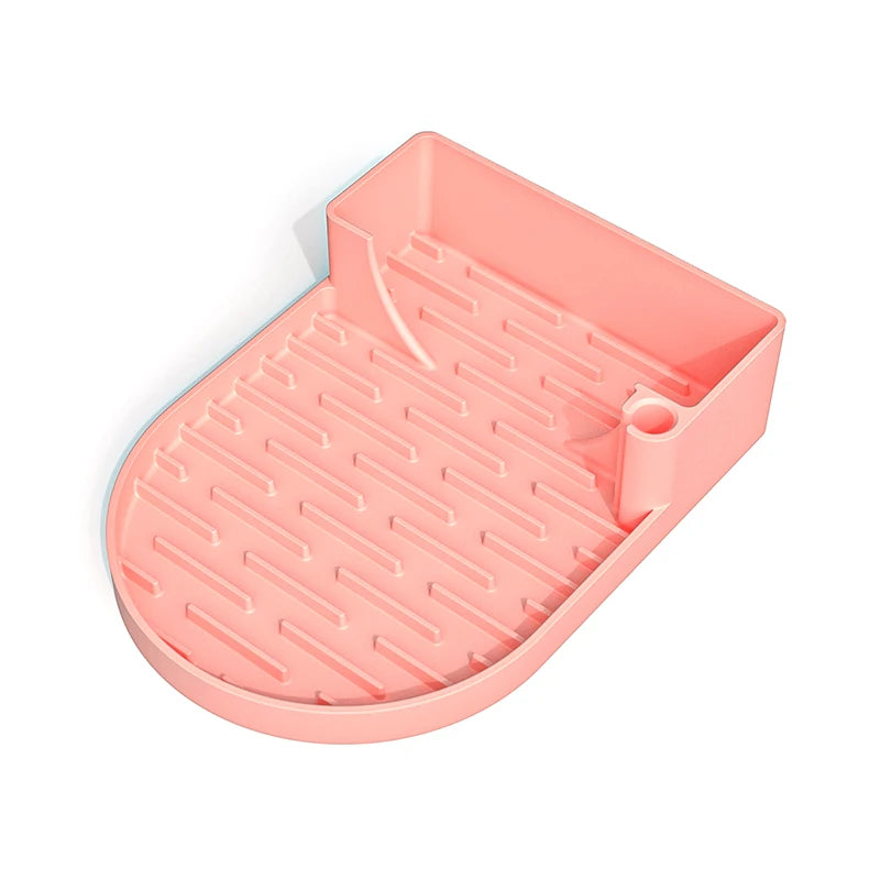 Silicone Cup Drying Rack with Drip Tray | Mug & Bottle Holder Cup Drying Rack Axl Pink