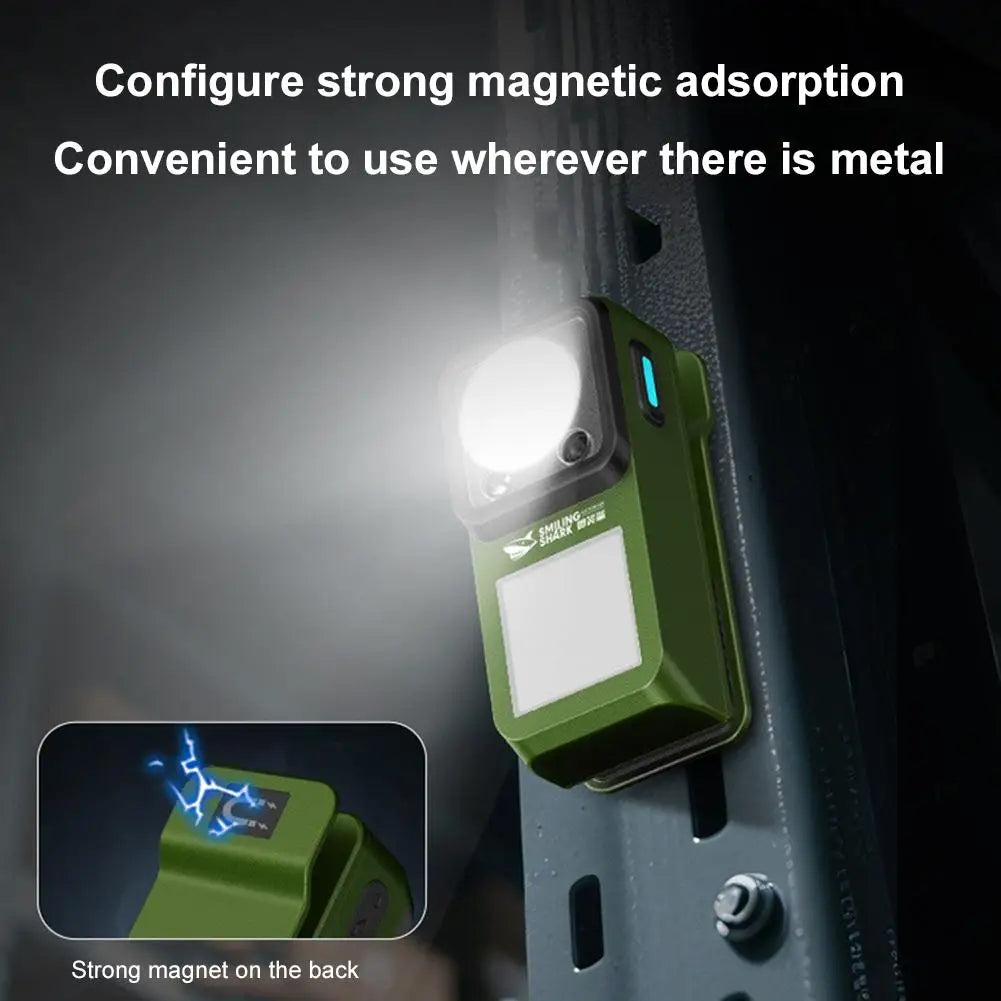 LED Clip-On Rechargeable Flashlight – 6 Modes & Magnetic Mount Clip-On Flashlight Axl