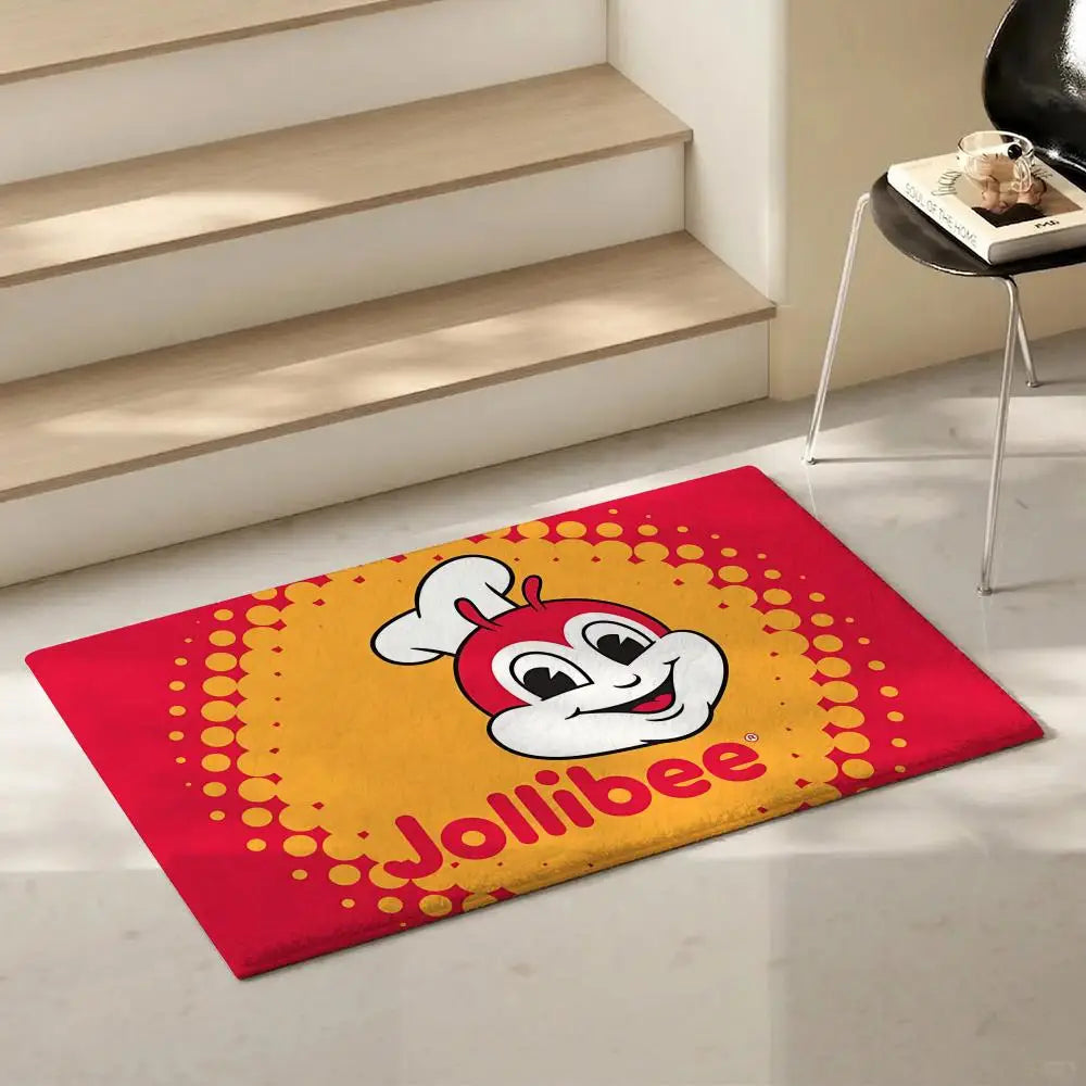 Fast Food Flannel Floor Mat – Non-Slip Soft Indoor Rug Flannel Floor Mat Axl