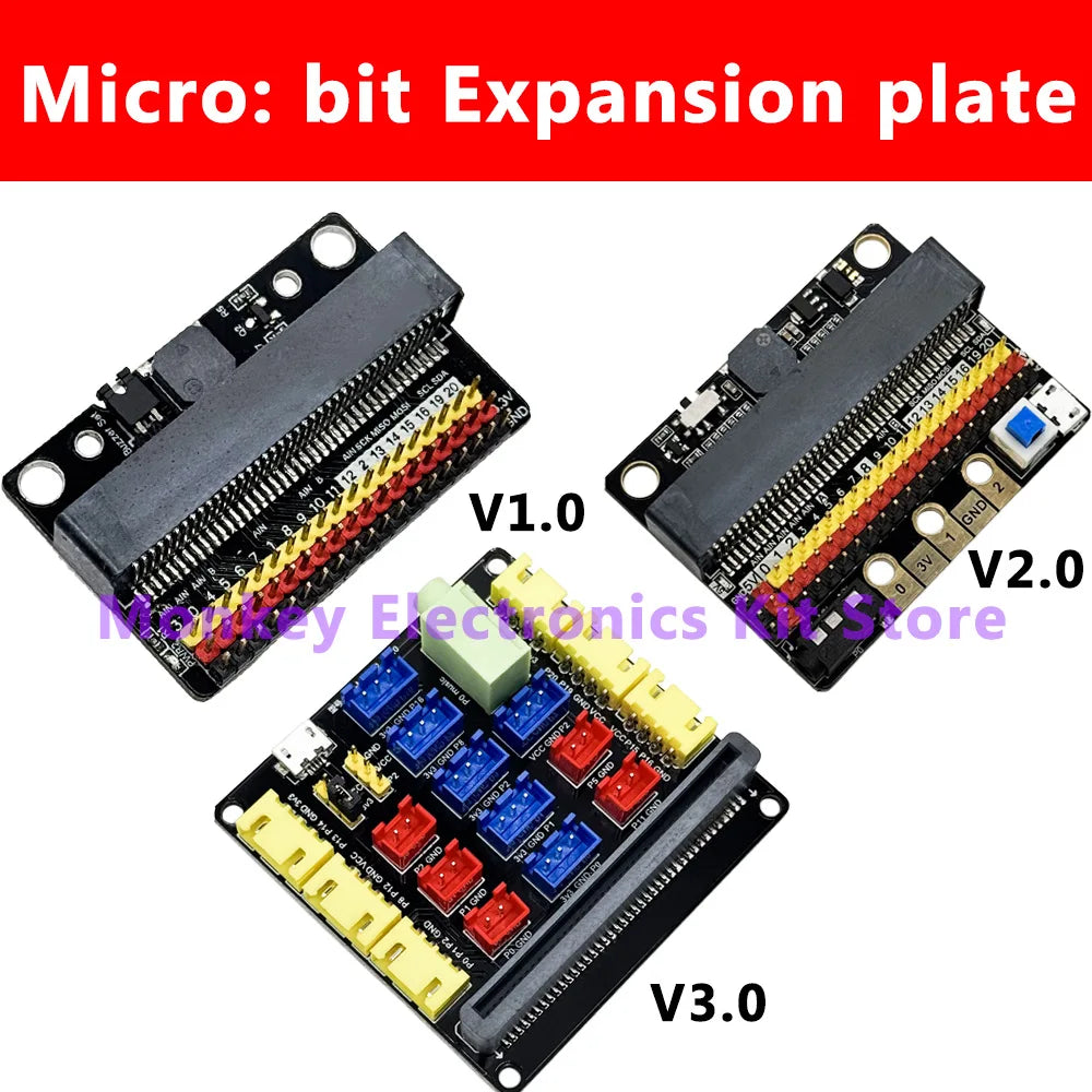 Micro:bit Expansion Board V1/V2/V3 – Python Dev Connector Expansion Board Axl