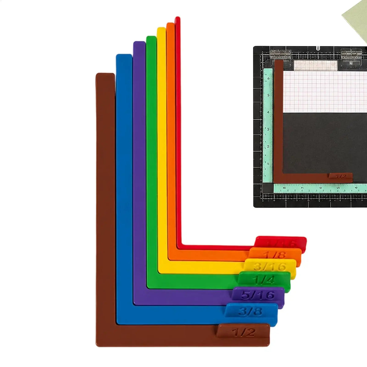 Papercraft Alignment Guide Set – 7 Precision Spacers & Storage Box Papercraft Alignment Tool Axl