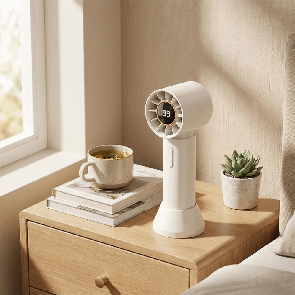 USB Rechargeable Mini Handheld Fan – Portable Personal Cooler Handheld Mini Fan Axl