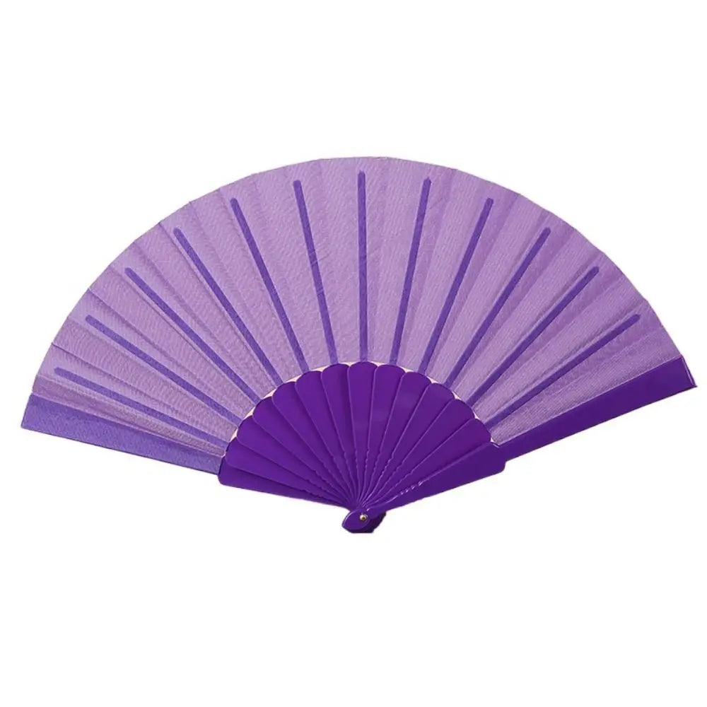 Portable Folding Hand Fan – Weddings, Dance & Cosplay Folding Hand Fan Axl Purple