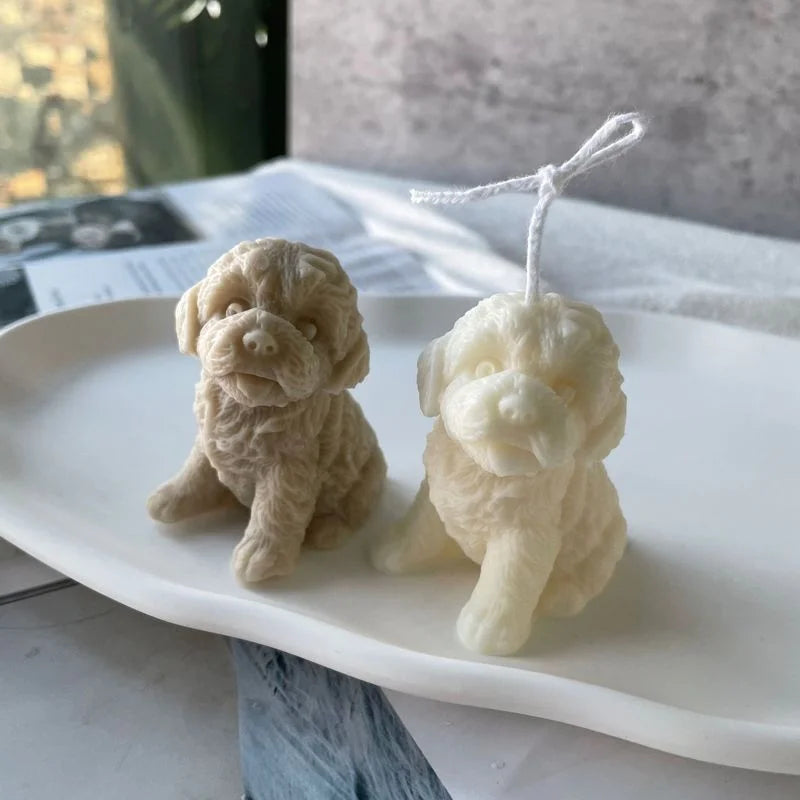 Teddy Dog Head Silicone Candle Mold – DIY Soap & Resin Mould Silicone Craft Mold Axl