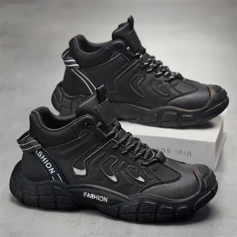 Men's Wear-Resistant Breathable Outdoor Work & Hiking Shoes Men's Outdoor Shoes Axl black 39