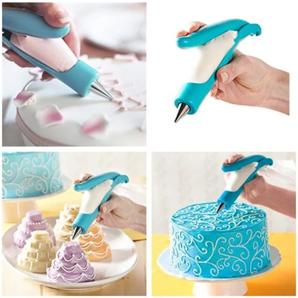 Cake Decorating Kit – Piping Tips, Turntable & Icing Bags Cake Decorating Set Axl