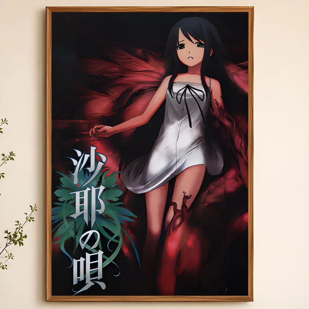 Song of Saya Wall Poster – Waterproof Peel & Stick PVC Art Game Art Poster Axl White03 40X50cmNoframe