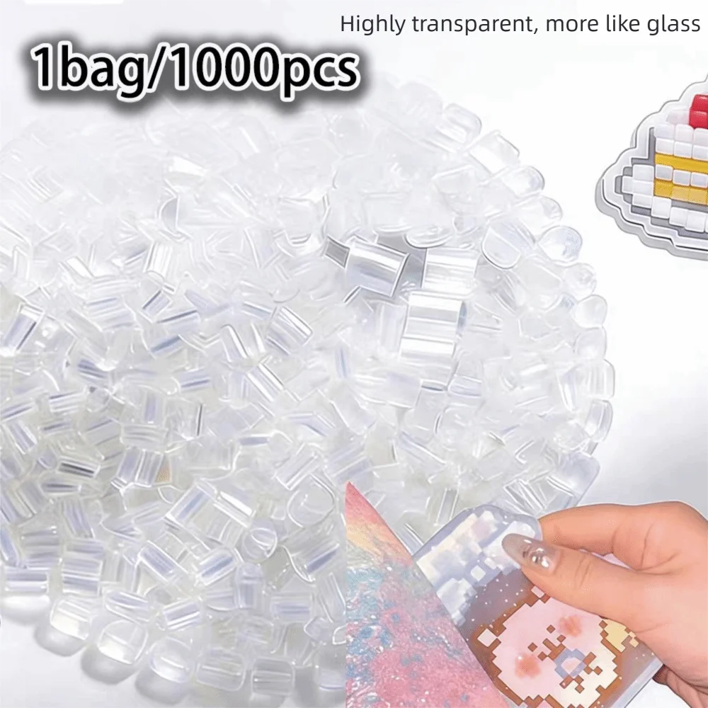 2.6mm Transparent Perler Beads DIY Kit – 7 Colors ~1000pcs DIY Craft Beads Axl transparent