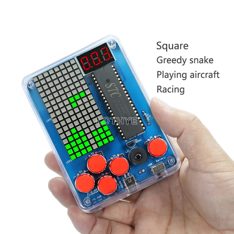 DIY Retro Pixel Game Console Soldering Kit – Snake & Racing DIY Electronics Kit Axl