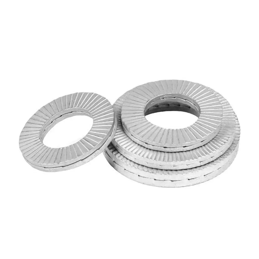 5-Pack 304 Stainless Steel Wedge Lock Washers M3–M20 Wedge Lock Washer Axl