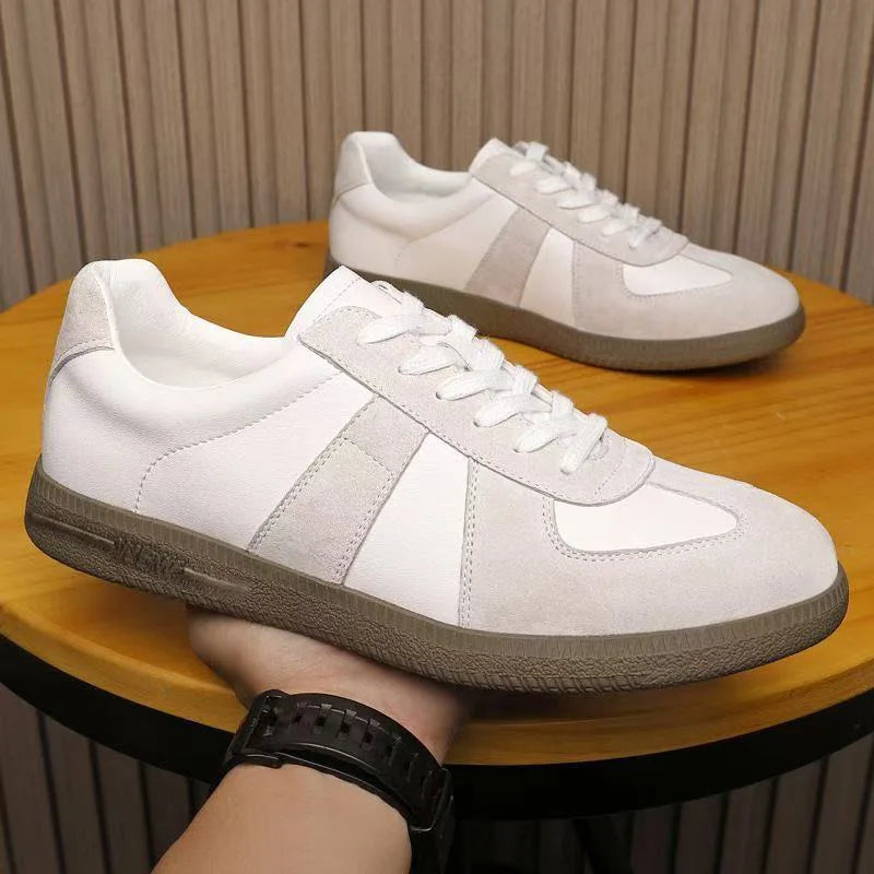 Men's Breathable Casual Sports Shoes – Lace-Up Gym Trainer Men's Sports Shoes Axl GRAY 40