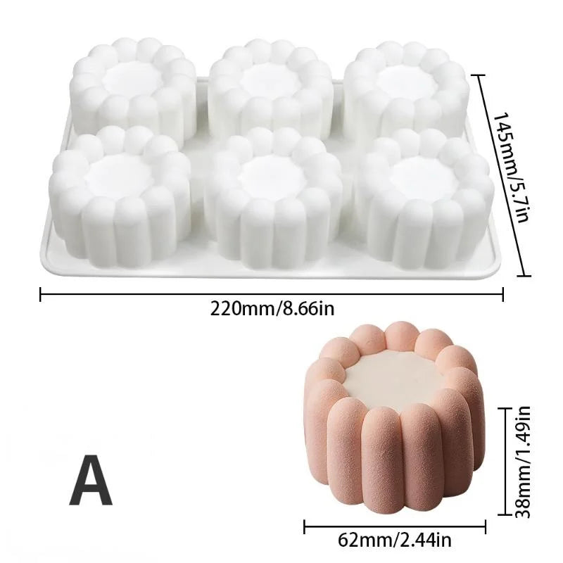 Silicone Cake Molds – Mousse, Jelly, Pudding & Candle Shapes Silicone Baking Mold Axl