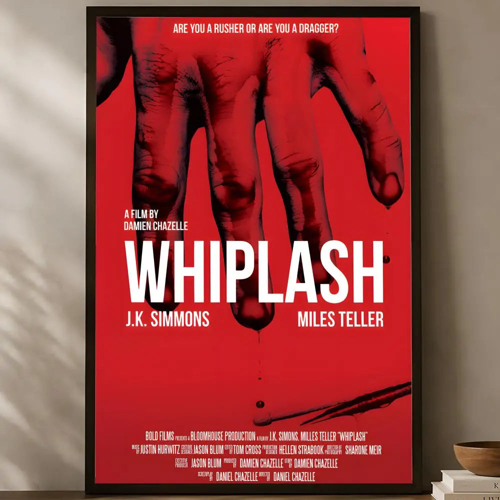 Whiplash Movie Poster – Self-Stick HD PVC Waterproof Wall Art Movie Wall Poster Axl White05 50X70cmNoframe