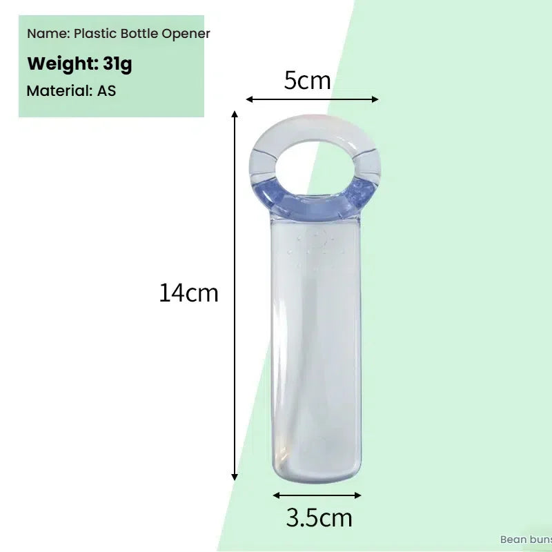 Multifunction Bottle & Can Opener – Non-Slip Manual Kitchen Tool Bottle Opener Axl Transparent white