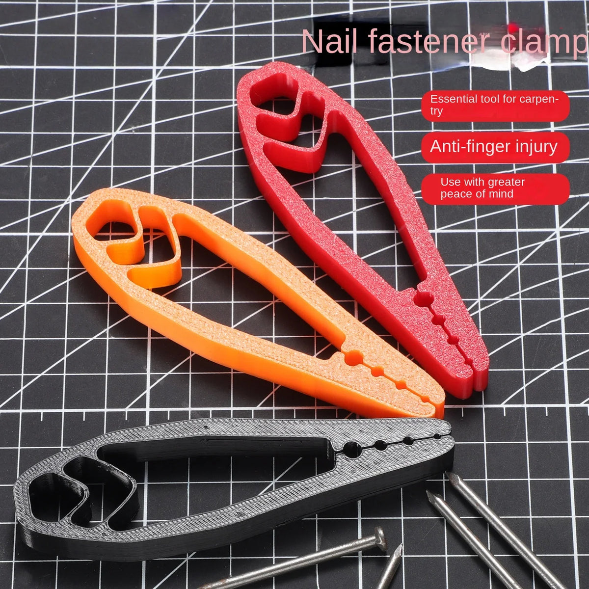 Portable Nail Fixer Tool – Sliding Joint Pliers for Woodworking Nail Holder Plier Axl