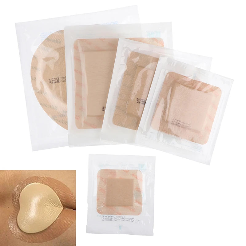 Silicone Gel Adhesive Wound Dressing Bandage – 5 Sizes Wound Dressing Bandage Axl