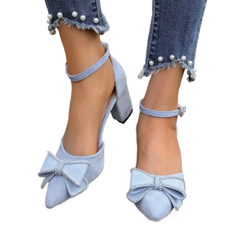 Women's Pointed Toe Buckle Strap High Heel Sandals – Sweet Style Heeled Sandals Axl