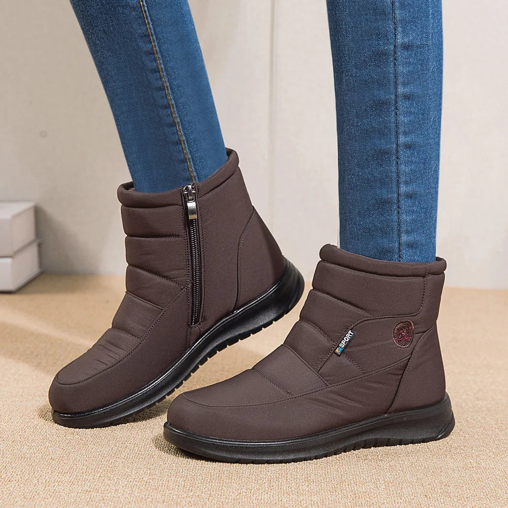 Waterproof Winter Snow Boots – Plush Lined Non-Slip Ankle Winter Snow Boots Axl