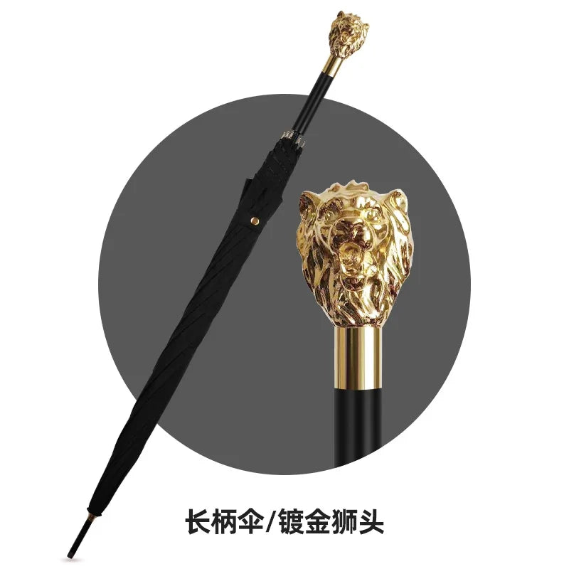 XL Skull Head Long Handle Windproof Golf Umbrella – Men's Gift Long Handle Umbrella Axl Aluminum Style 2 8K