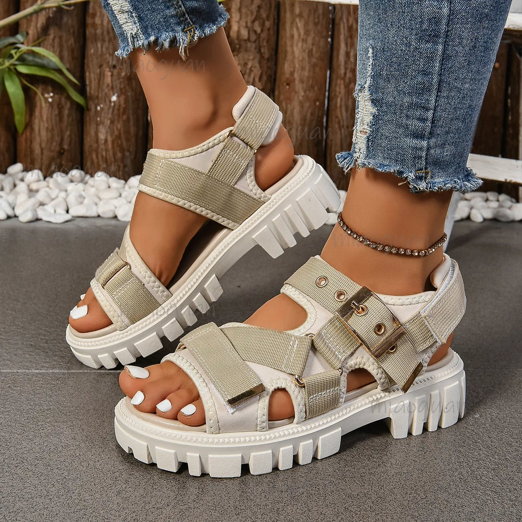 Women's Bohemian Chunky Heel Sandals | Roman Style, Sizes 5–11.5 Women's Sandals Axl