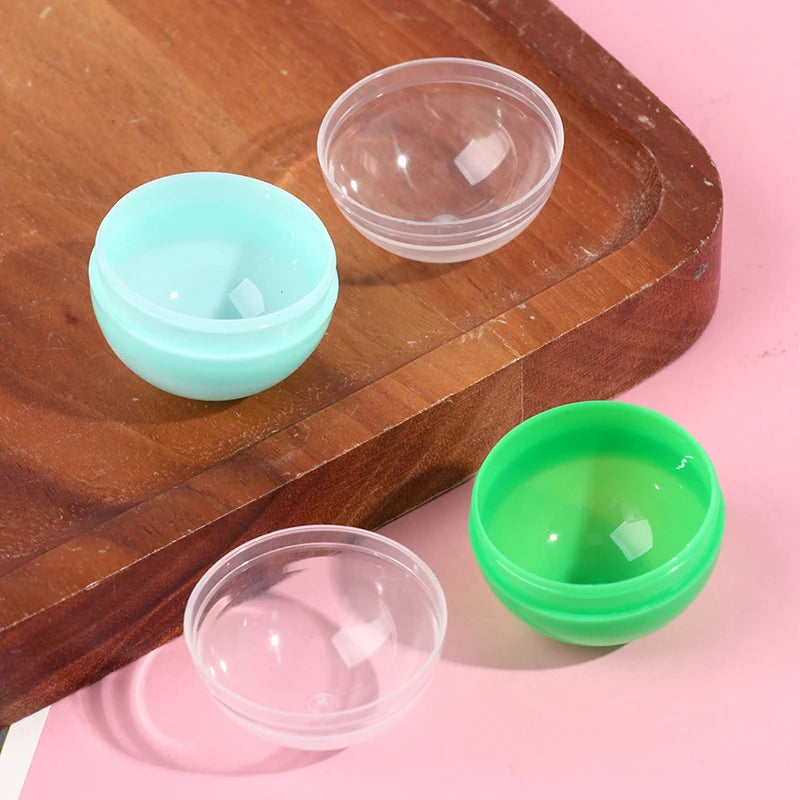 100 Pcs Empty Vending Capsules – Half Clear Half Color Balls Vending Capsules Axl