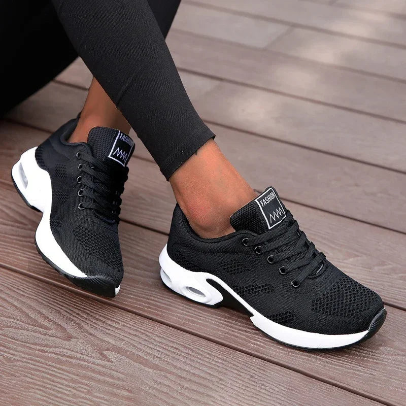 Women's Mesh Breathable Platform Running Sneakers | AZGB Women's Running Sneakers Axl