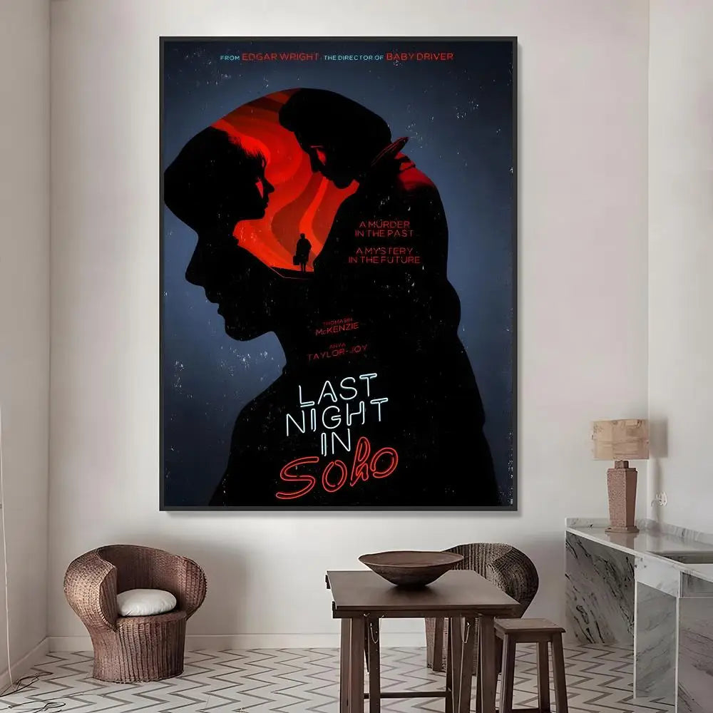 Last Night in Soho Movie Poster Waterproof PVC Stickers Movie Poster Sticker Axl