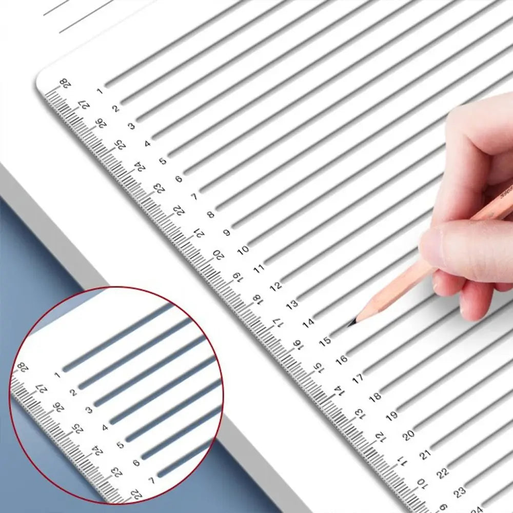 Straight Line Stencil Ruler – Calligraphy Writing Template Writing Stencil Ruler Axl