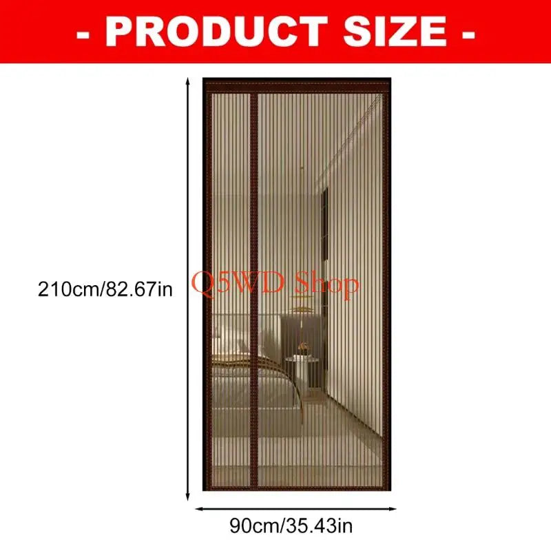 Magnetic Fly Screen Door Curtain 90x210 cm – Mesh Bug Net Magnetic Screen Door Axl